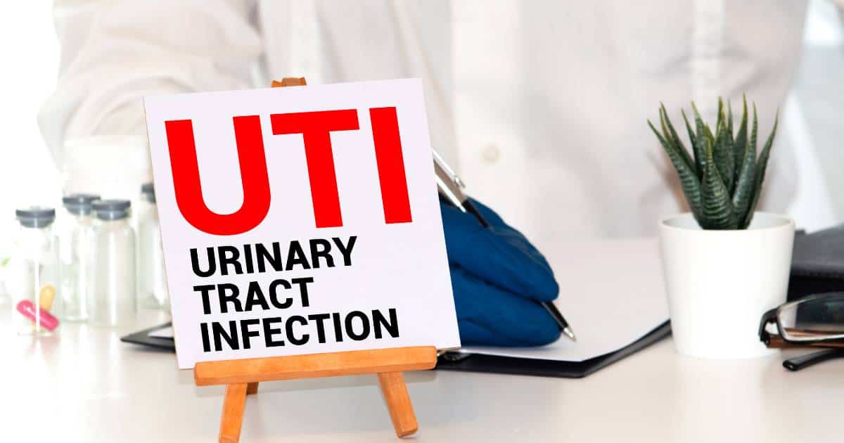 Urinary tract infection from yeast overgrowth