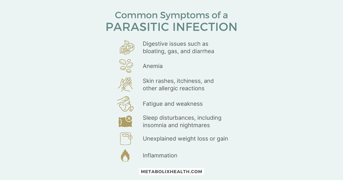 common symptoms of a parasite cleanse